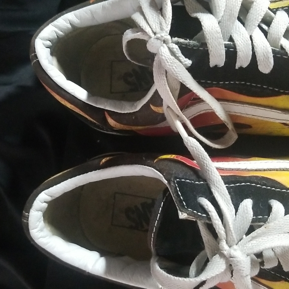 Vans Mens Flame Old Skool Black with yellow sz. 12 - Picture 13 of 16